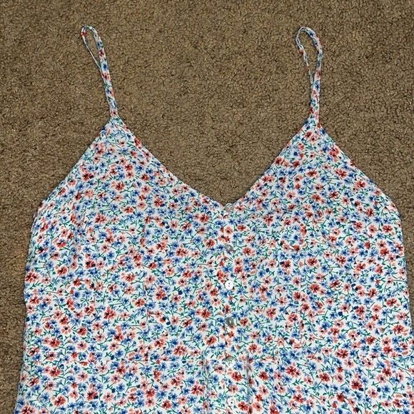 Rails Frida Midi Ruffle High Low Dress Wild Daisies Floral Small - Picture 4 of 10